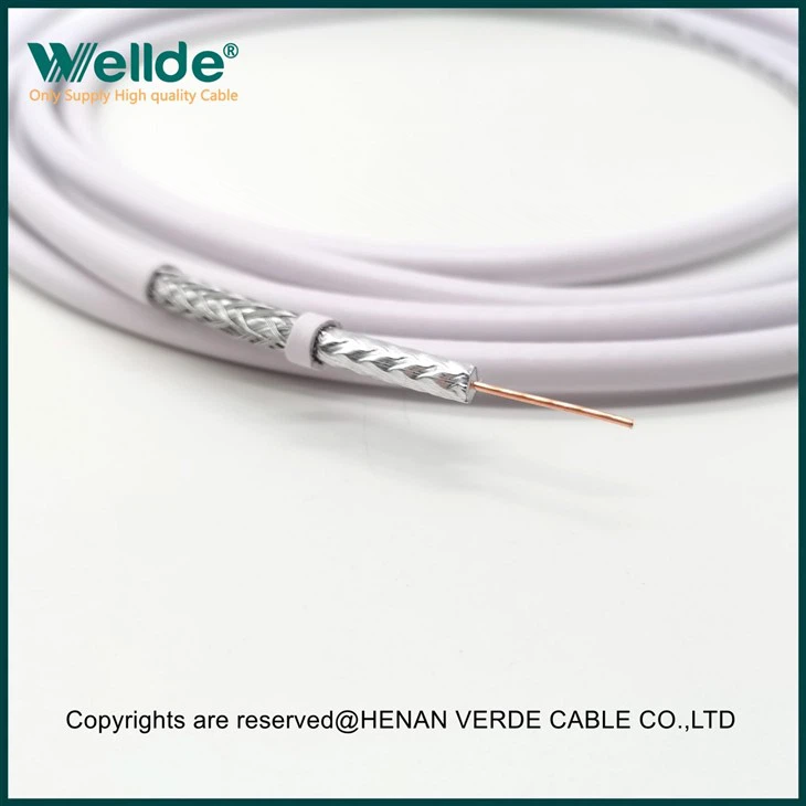 Braided Shielded Coaxial Cable Round Wire